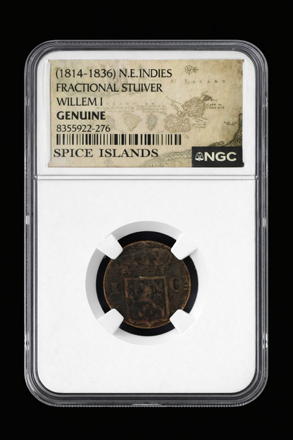 1814-1836 Netherlands East Indies Stuiver Willem I NGC Genuine Coin