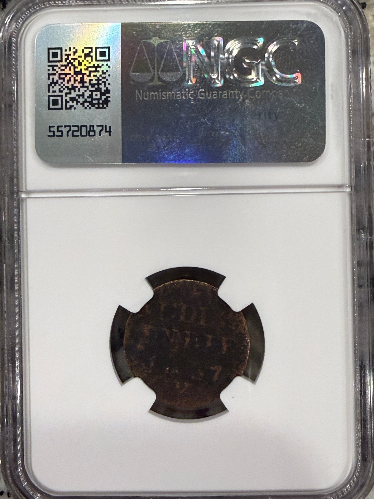 1814-1836 Netherlands East Indies Stuiver Willem I NGC Genuine Coin