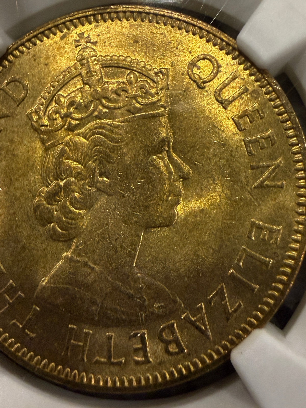 1967 Jamaica Penny NGC Genuine Queen Elizabeth II Caribbean Coin