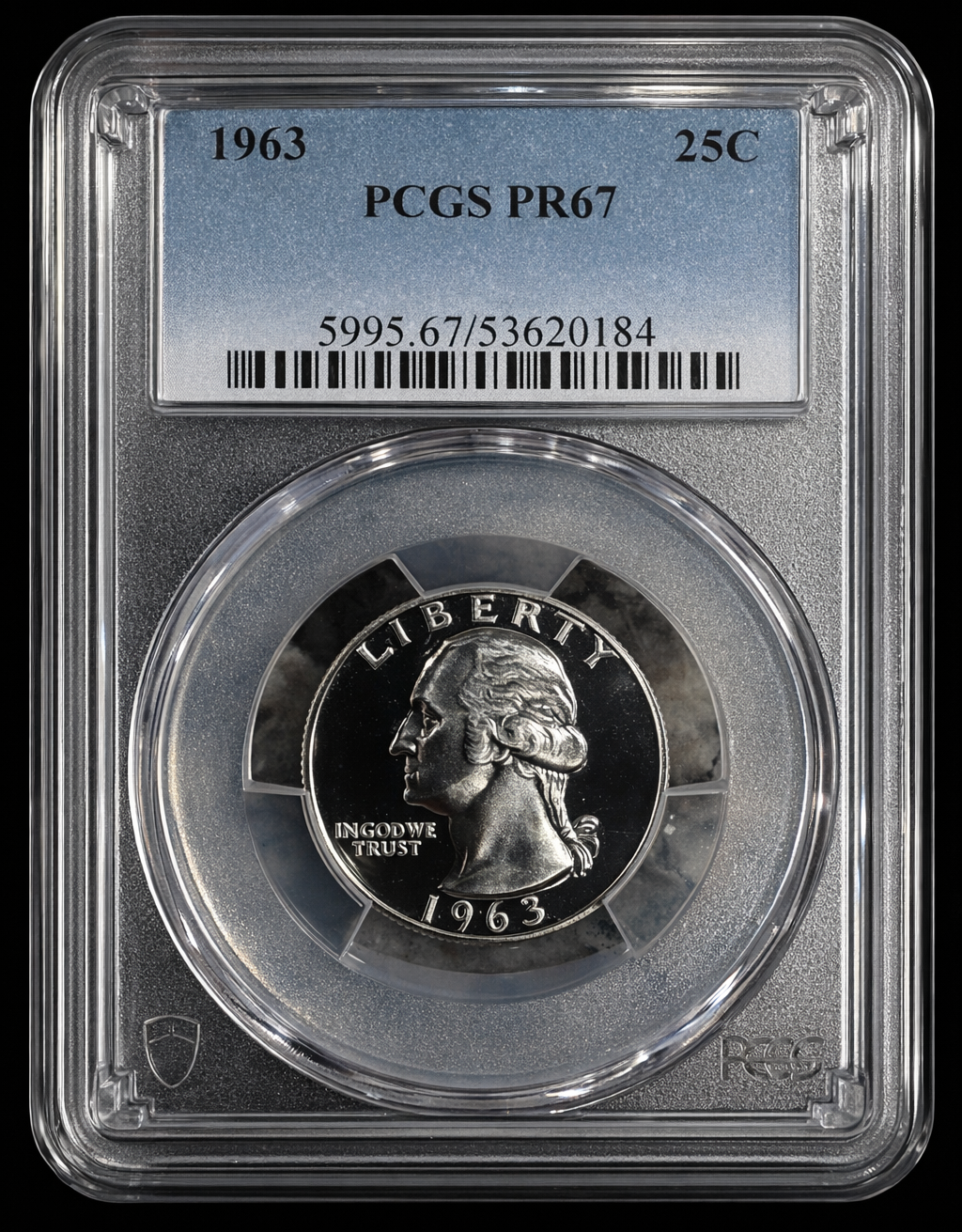 1963 Proof Washington Quarter PCGS PR67 Silver 25C High Grade Coin