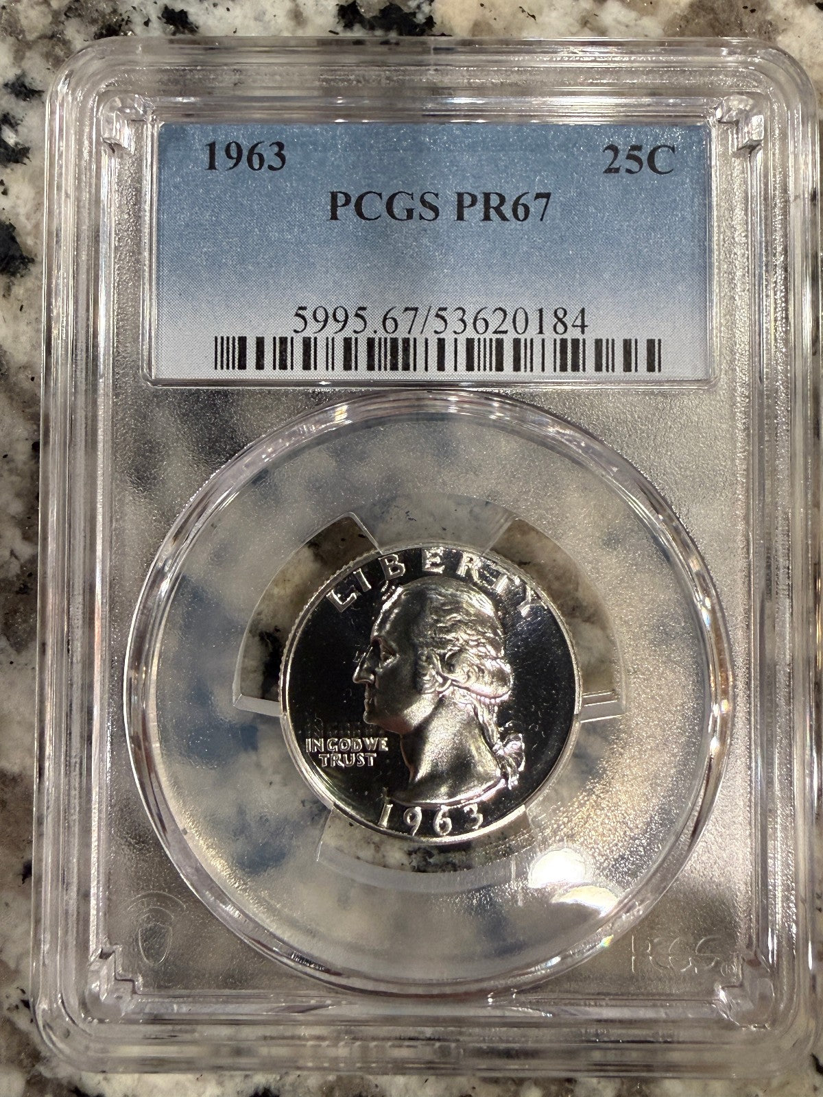1963 Proof Washington Quarter PCGS PR67 Silver 25C High Grade Coin
