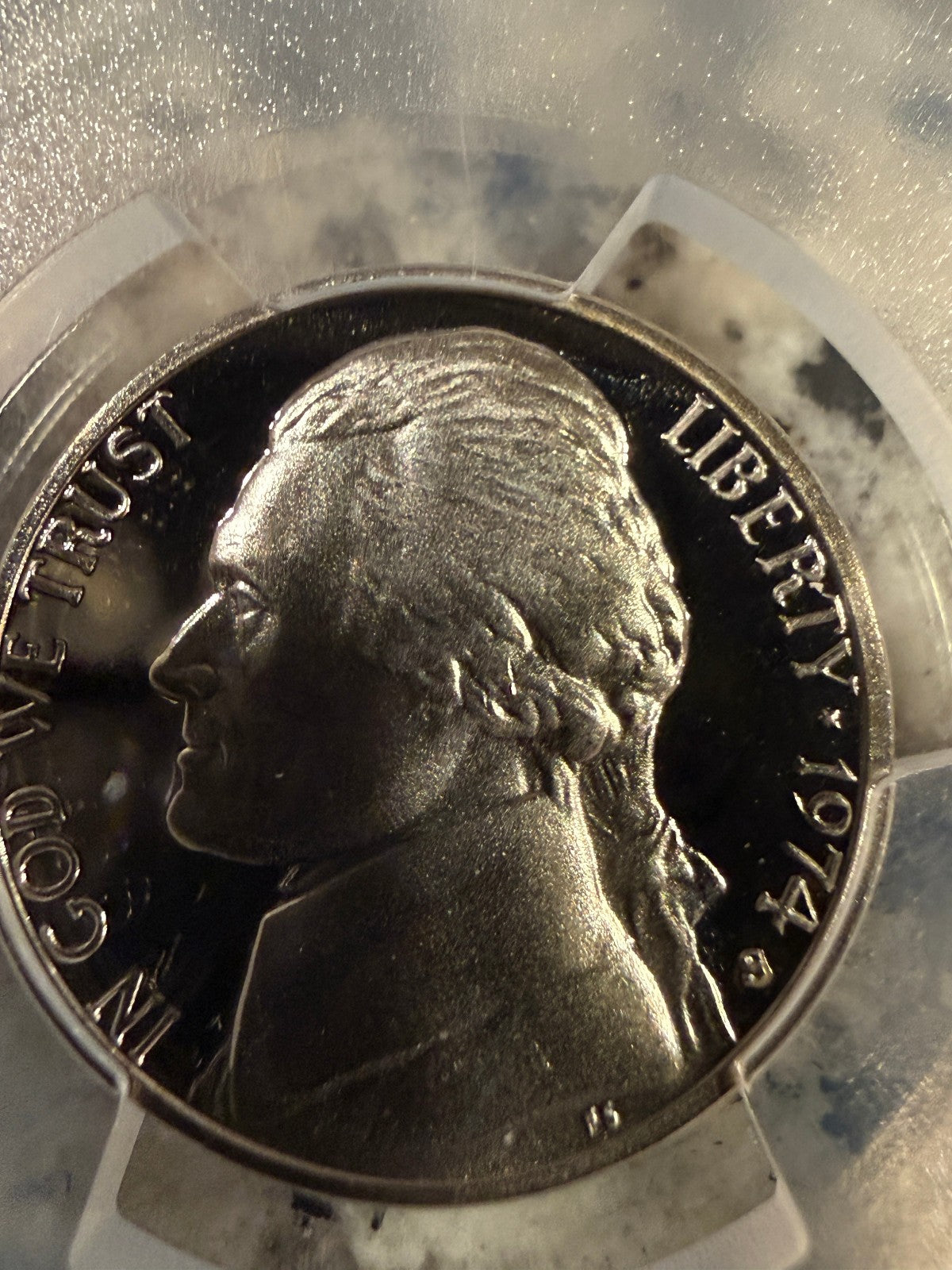 1974-S Jefferson Nickel PCGS PR68CAM Proof Deep Cameo 5C Certified