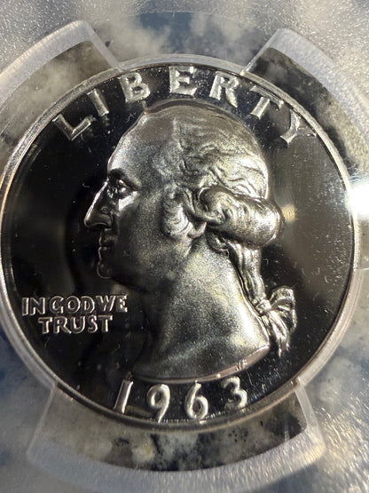 1963 Proof Washington Quarter PCGS PR67 Silver 25C High Grade Coin