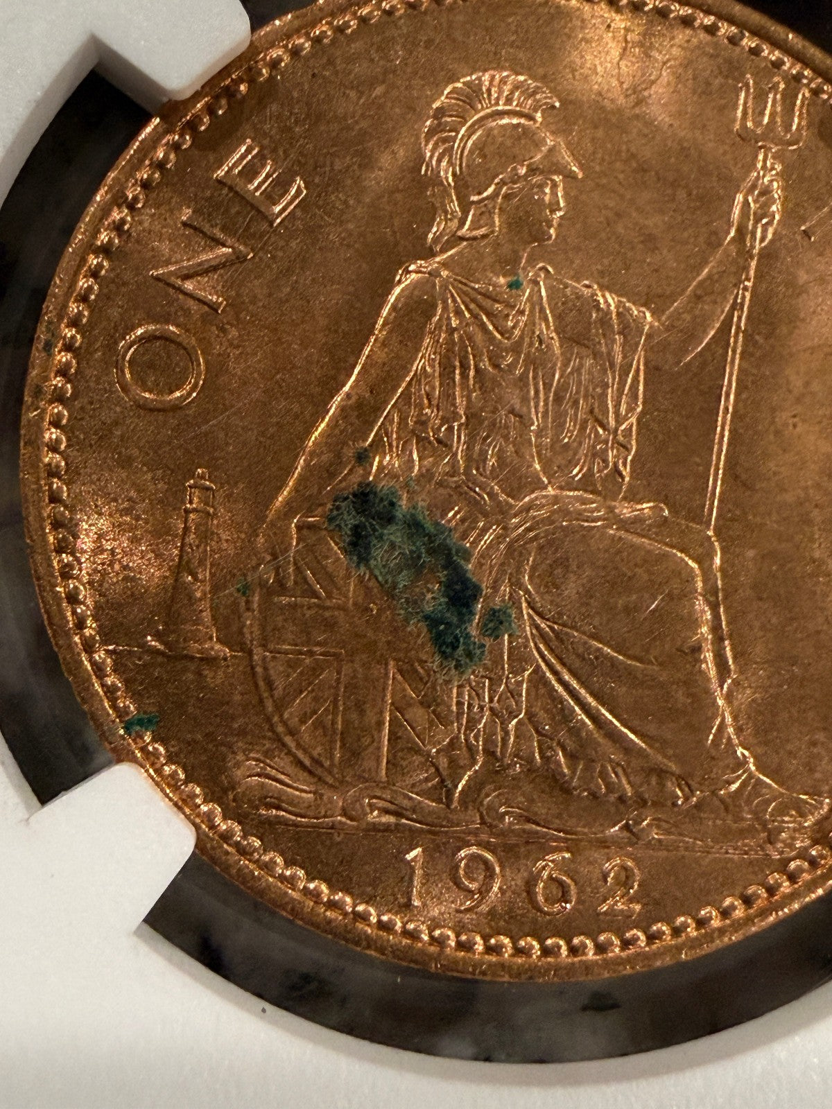 1954-1970 Great Britain Penny Queen Elizabeth II NGC Genuine Coin