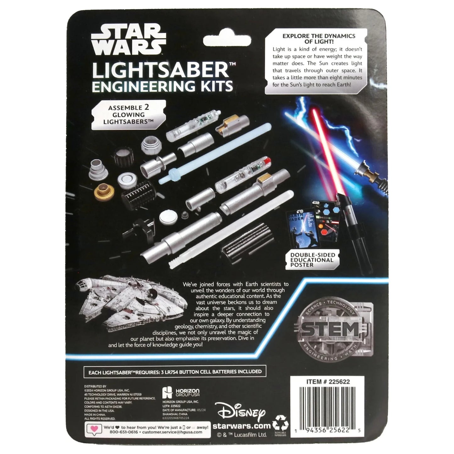 Star Wars Build Your Own Lightsaber 24 Piece Set Kids Toy Custom Sabers