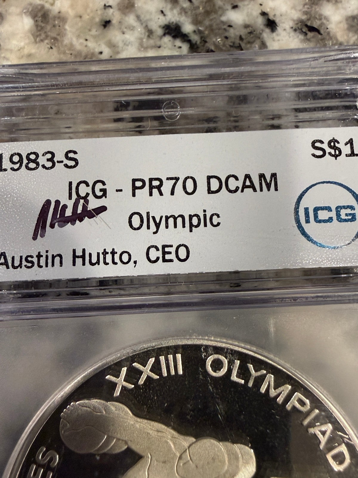 1983-S Olympic Silver Dollar ICG PR70 DCAM Proof LA XXIII Commemorative