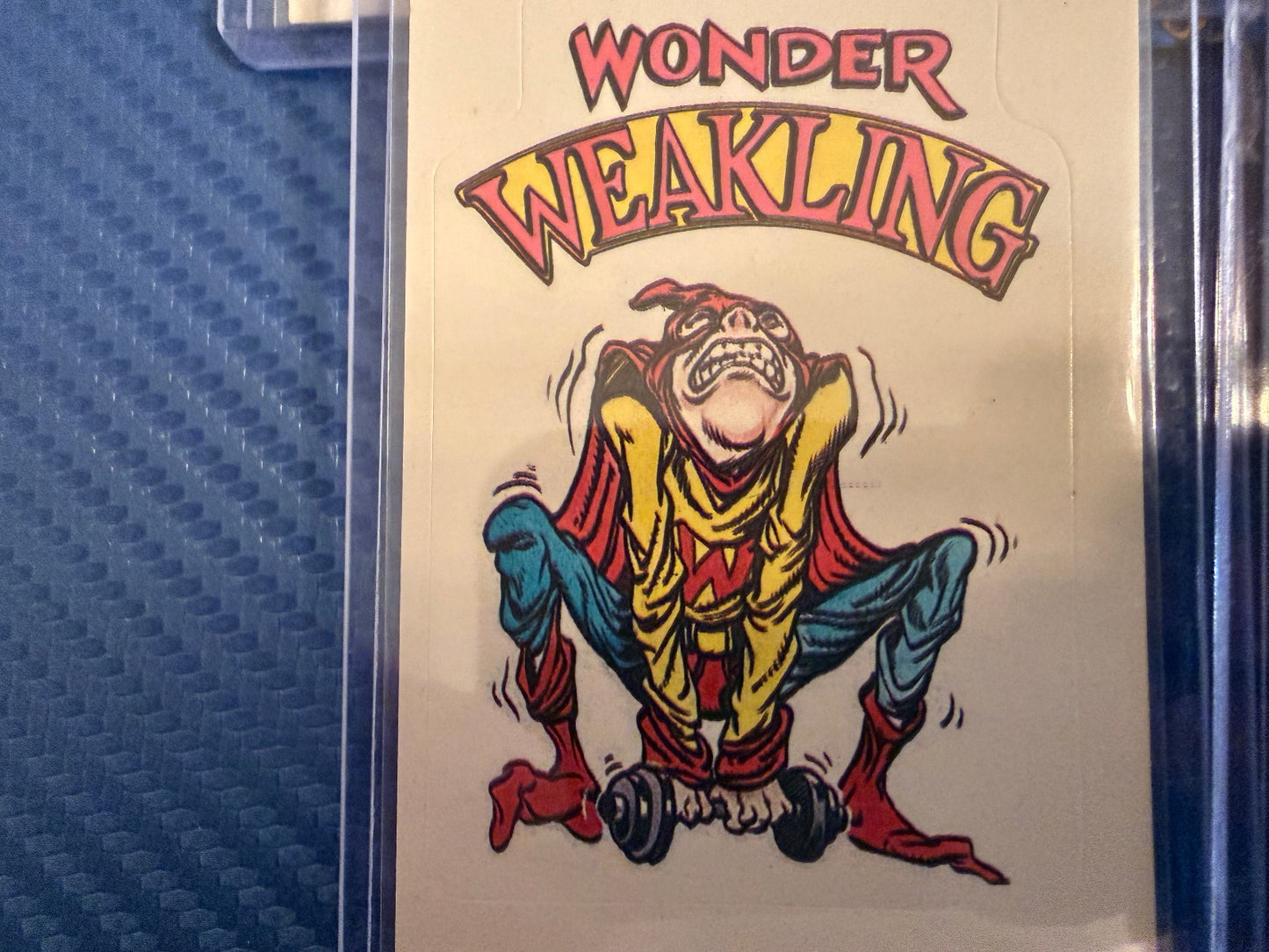 Vintage Superhero Parody Trading Cards Lot 7 Sticker Set Beetle Comic Cards