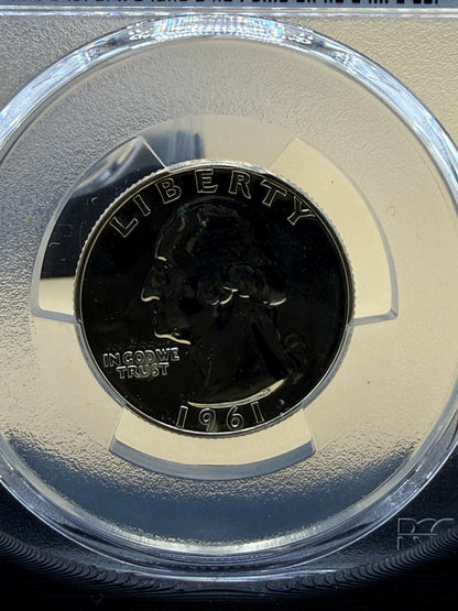 1961 PR66 Silver Washington Quarter & 2012-S PR69DCAM Jefferson PCGS Set