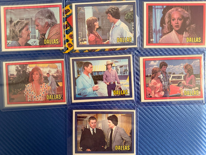1981 Dallas TV Series Trading Cards 7 Card Lot Vintage Lorimar Set