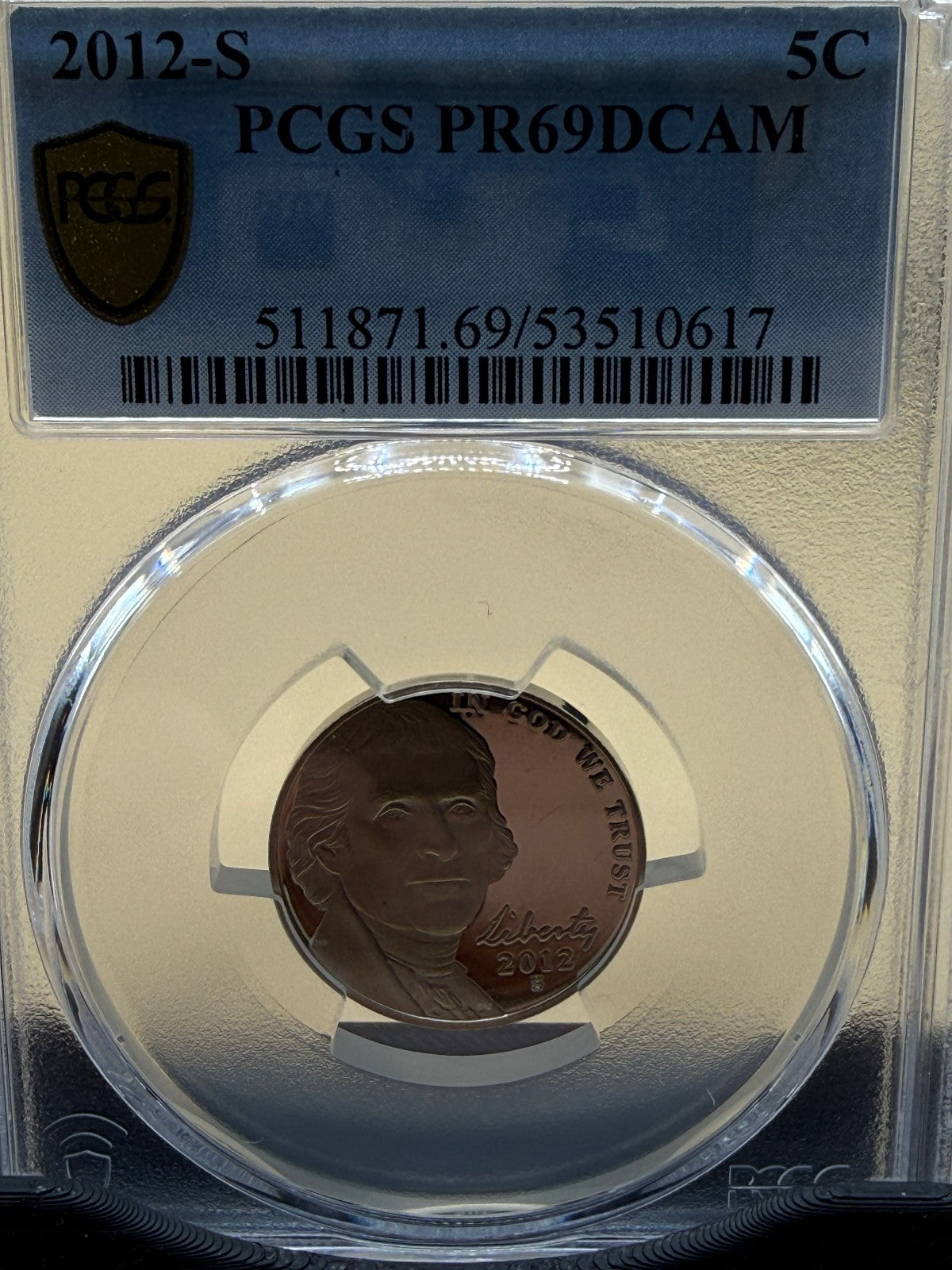 1961 PR66 Silver Washington Quarter & 2012-S PR69DCAM Jefferson PCGS Set