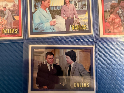 1981 Dallas TV Series Trading Cards 7 Card Lot Vintage Lorimar Set