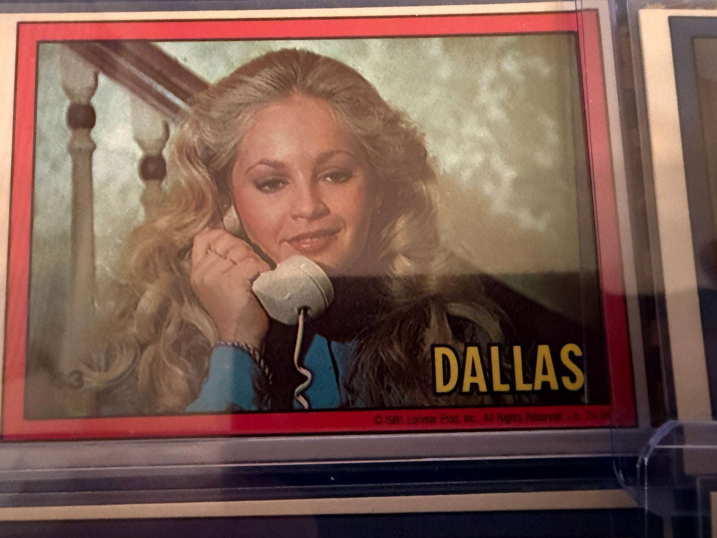 1981 Dallas TV Series Trading Cards Lot 7 Card Set Vintage Lorimar Collectible