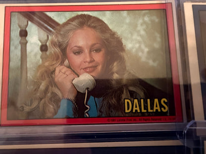 1981 Dallas TV Series Trading Cards Lot 7 Card Set Vintage Lorimar Collectible