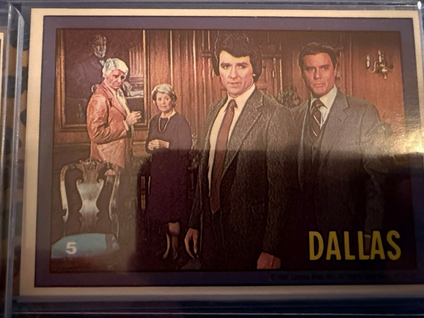 1981 Dallas TV Series Trading Cards Lot 7 Card Set Vintage Lorimar Collectible