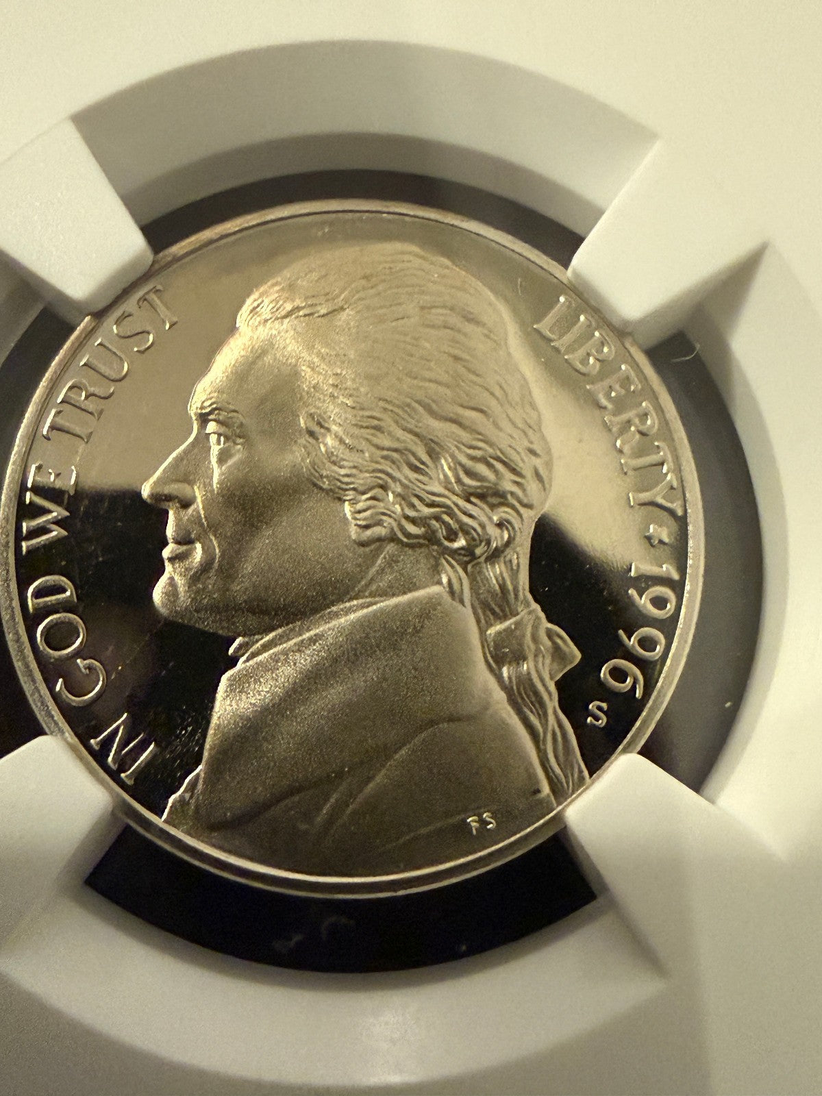 1996-S Jefferson Nickel PF69 Ultra Cameo NGC Proof 5C Certified