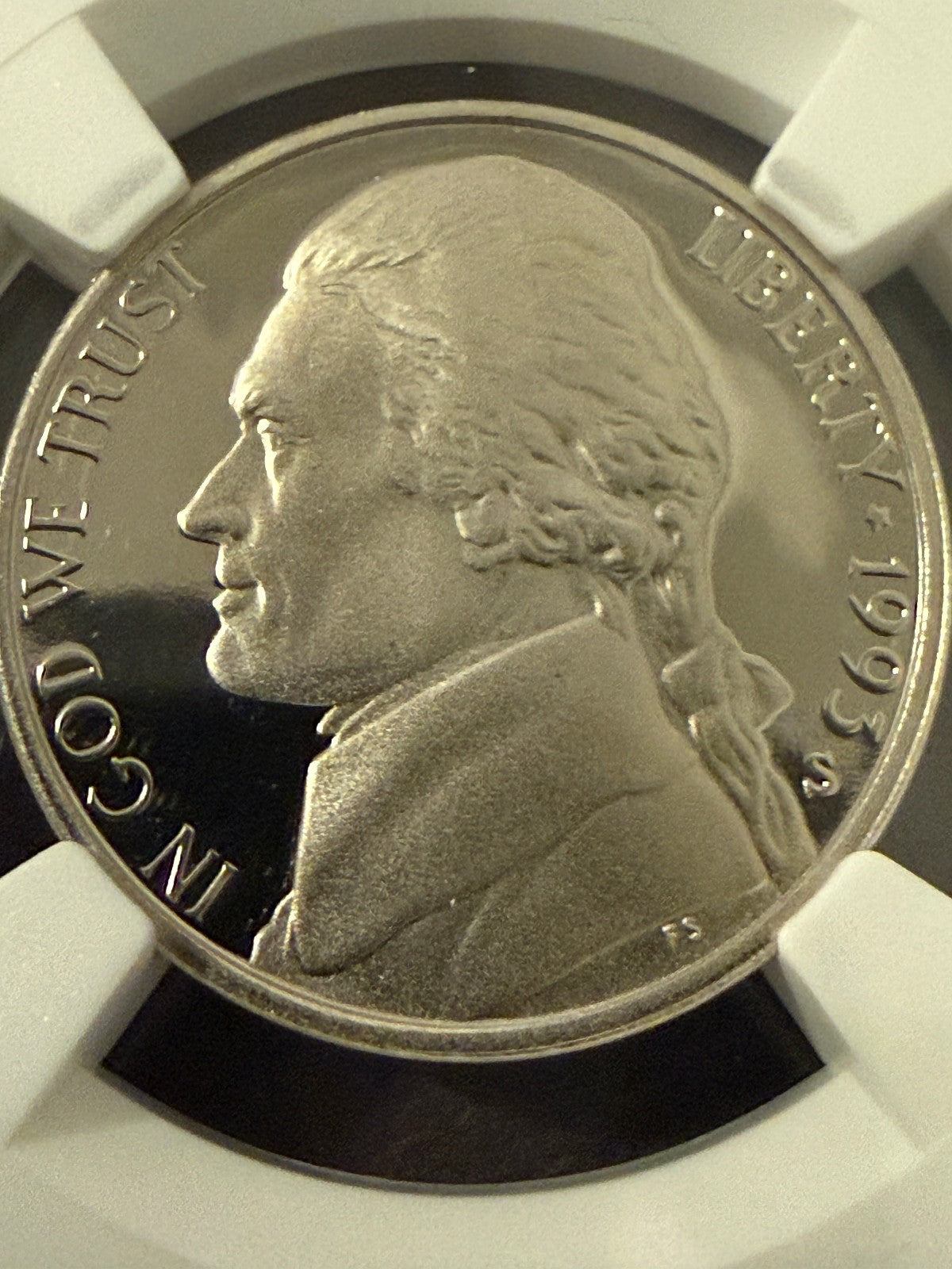1993-S Jefferson Nickel PF69 Ultra Cameo NGC Proof 5C Certified Coin