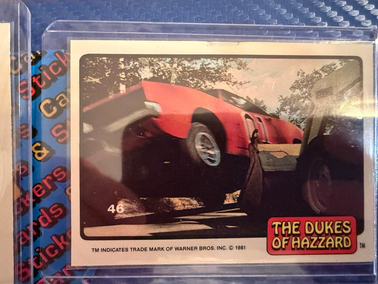 1981 Dukes of Hazzard Trading Cards Lot 7 Card Set w Sheriff Sticker