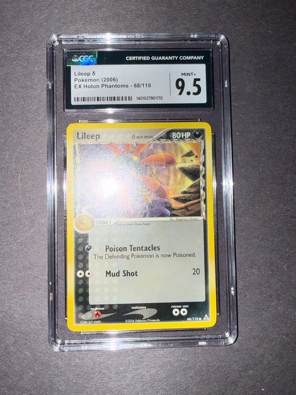 CGC 9.5 Pokemon Card Lot Shiftry 2024 Japanese Art Rare Lileep 2006