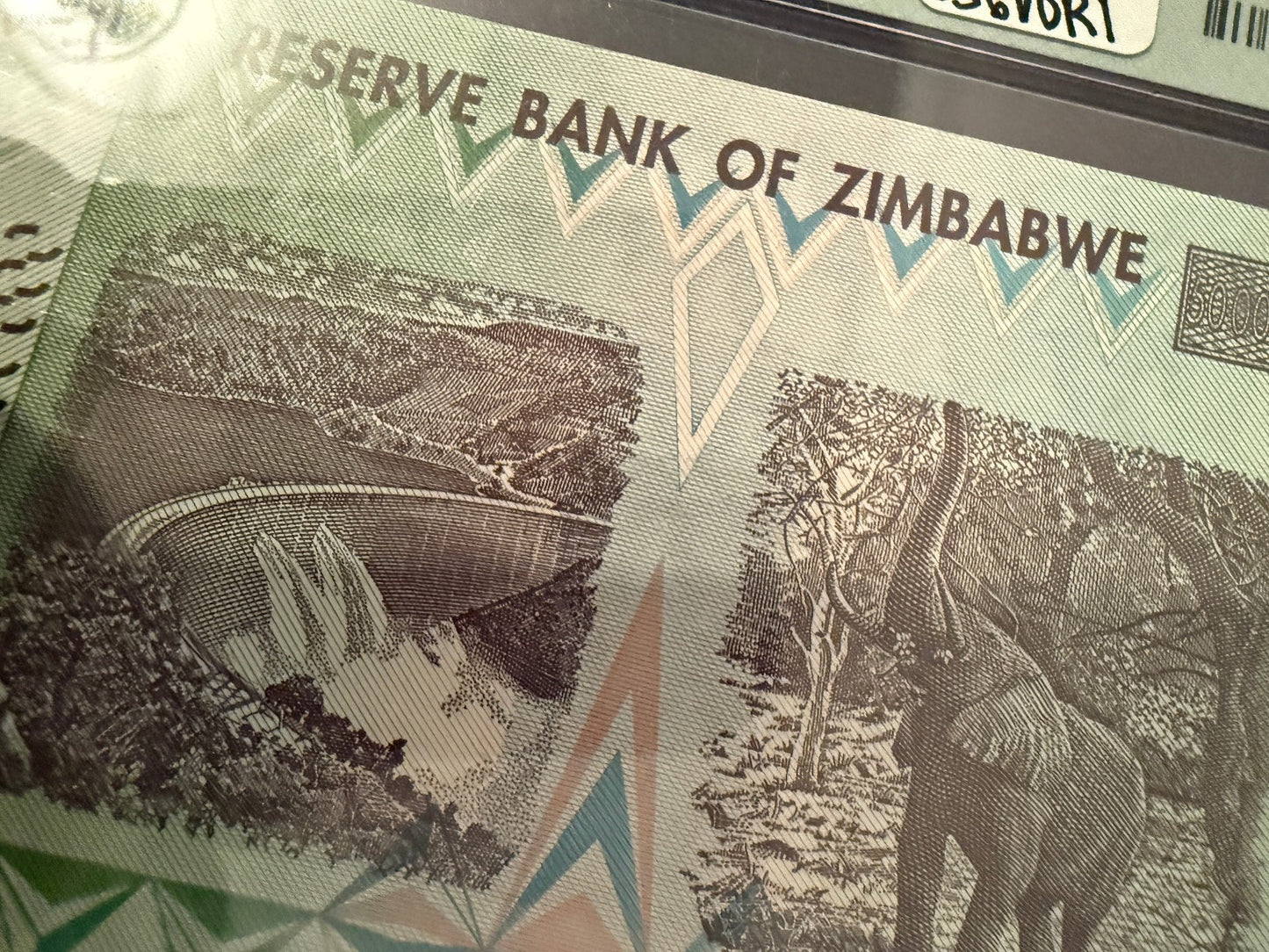 Zimbabwe 50 Trillion Dollar Note PMG 66 EPQ 2008 Pick 90 Gem Unc