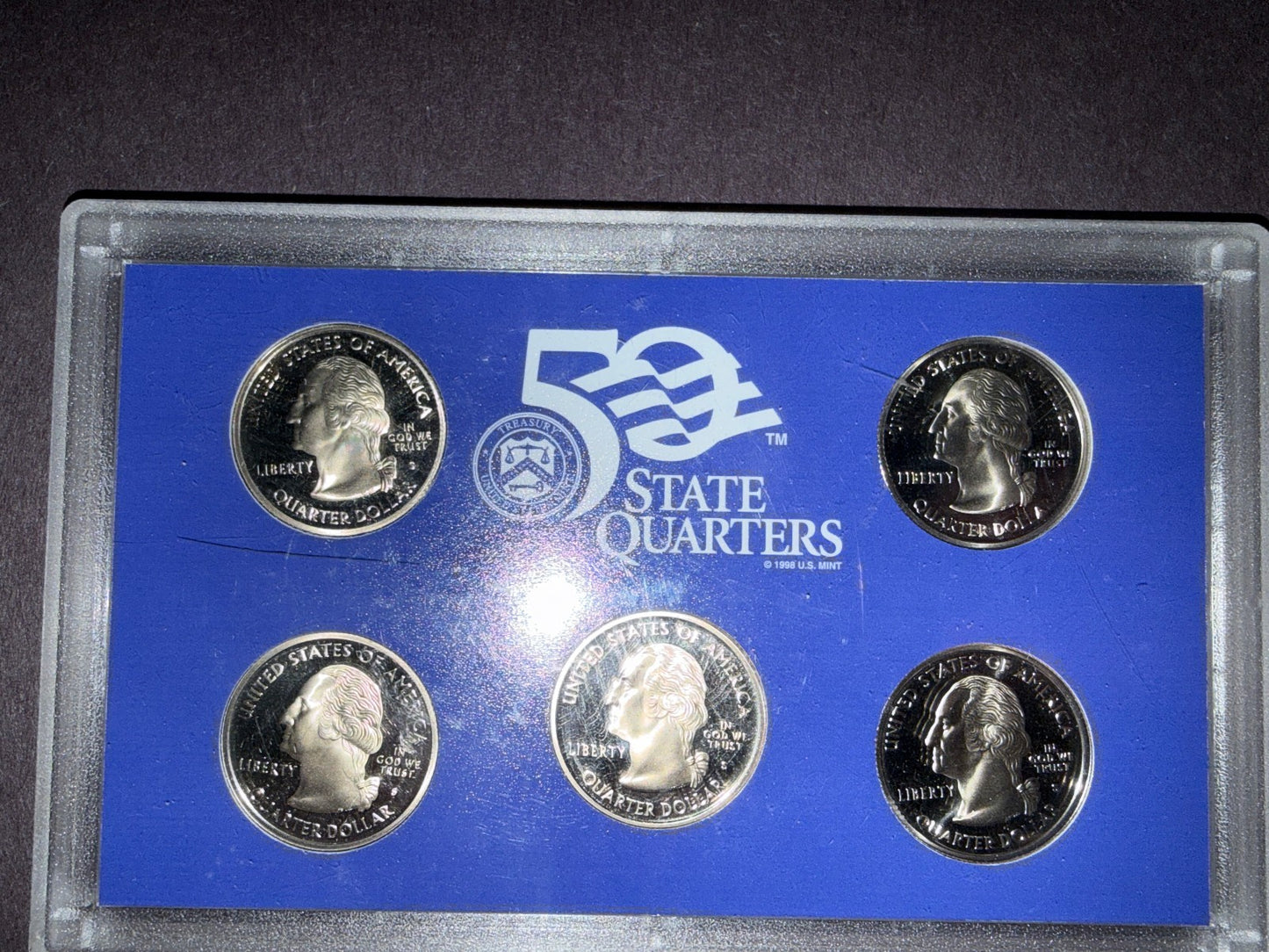3 Pack US State Quarters Set 1999 D 2002 2004 Proof Coins Collection