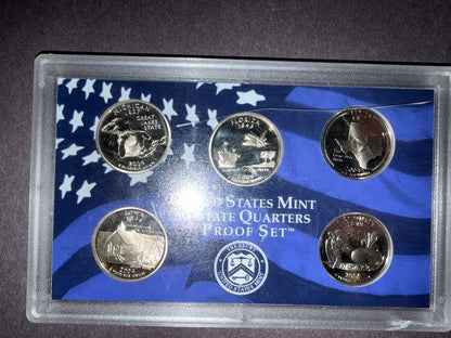 3 Pack US State Quarters Set 1999 D 2002 2004 Proof Coins Collection