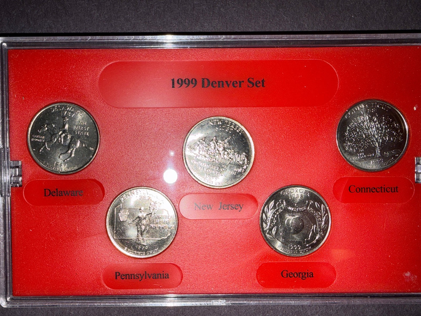 3 Pack US State Quarters Set 1999 D 2002 2004 Proof Coins Collection