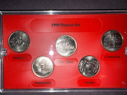 3 Pack US State Quarters Set 1999 D 2002 2004 Proof Coins Collection