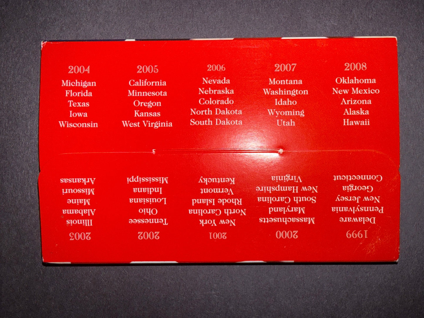 3 Pack US State Quarters Set 1999 D 2002 2004 Proof Coins Collection