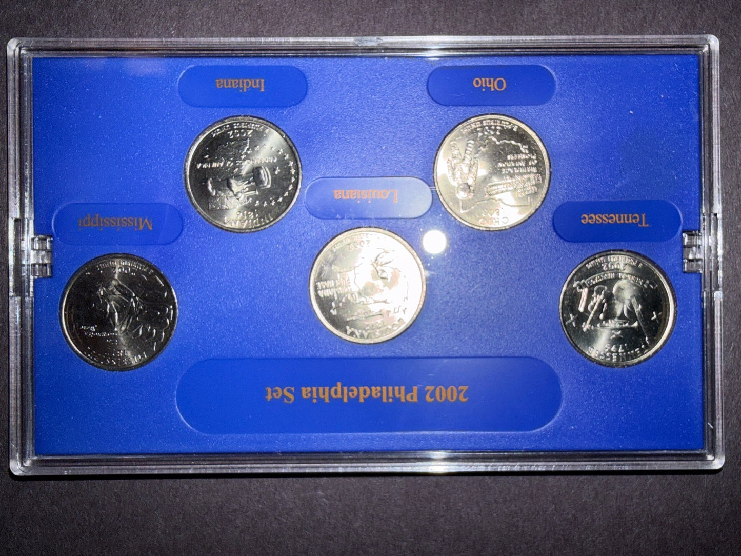 3 Pack US State Quarters Set 1999 D 2002 2004 Proof Coins Collection