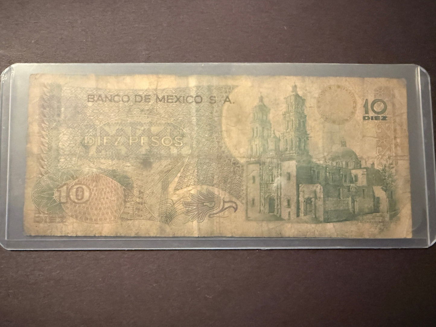World Coin Lot 7 Piece Mexico 10 Pesos Silver + Mixed Foreign Currency