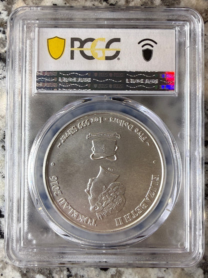 2016 Tokelau Hakula Sailfish 1 oz .999 Silver Coin PCGS MS67