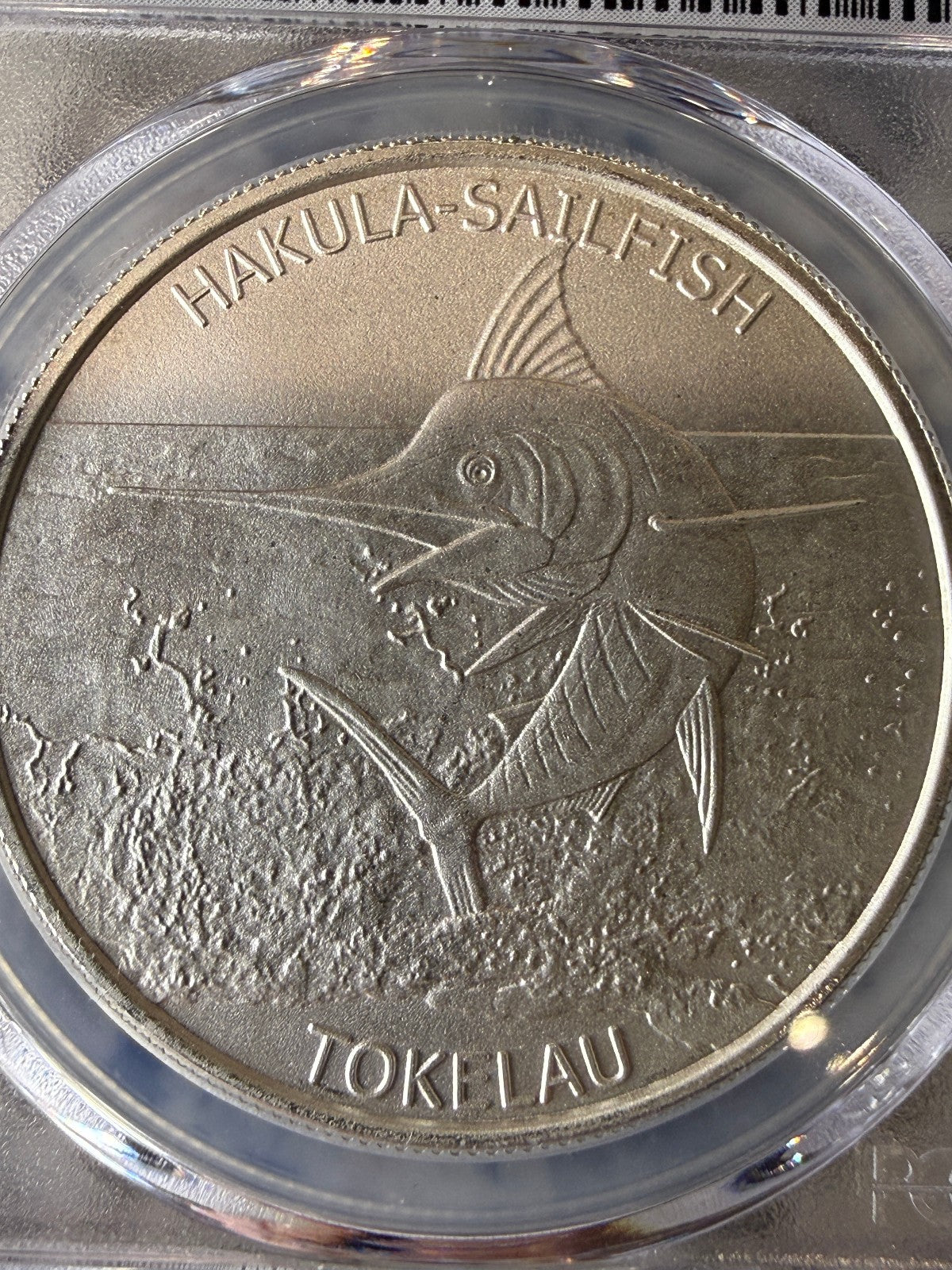 2016 Tokelau Hakula Sailfish 1 oz .999 Silver Coin PCGS MS67