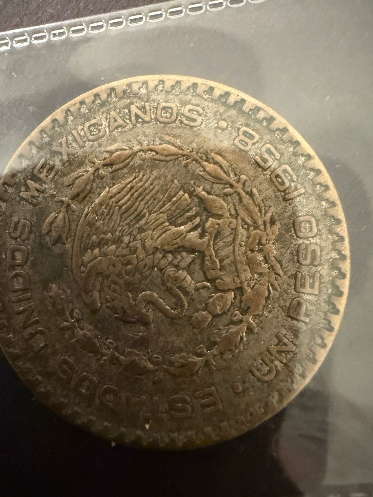 World Coin Lot 7 Piece Mexico 10 Pesos Silver + Mixed Foreign Currency