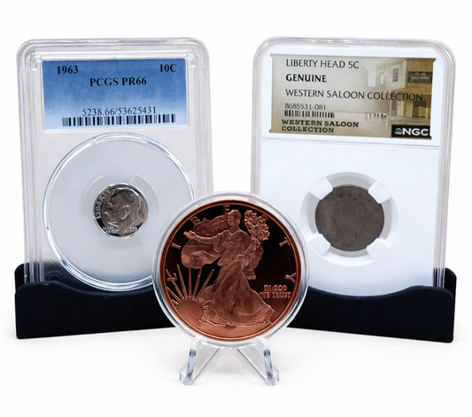 1963 PR66 Roosevelt Dime Silver & Liberty Head Nickel PCGS NGC Set