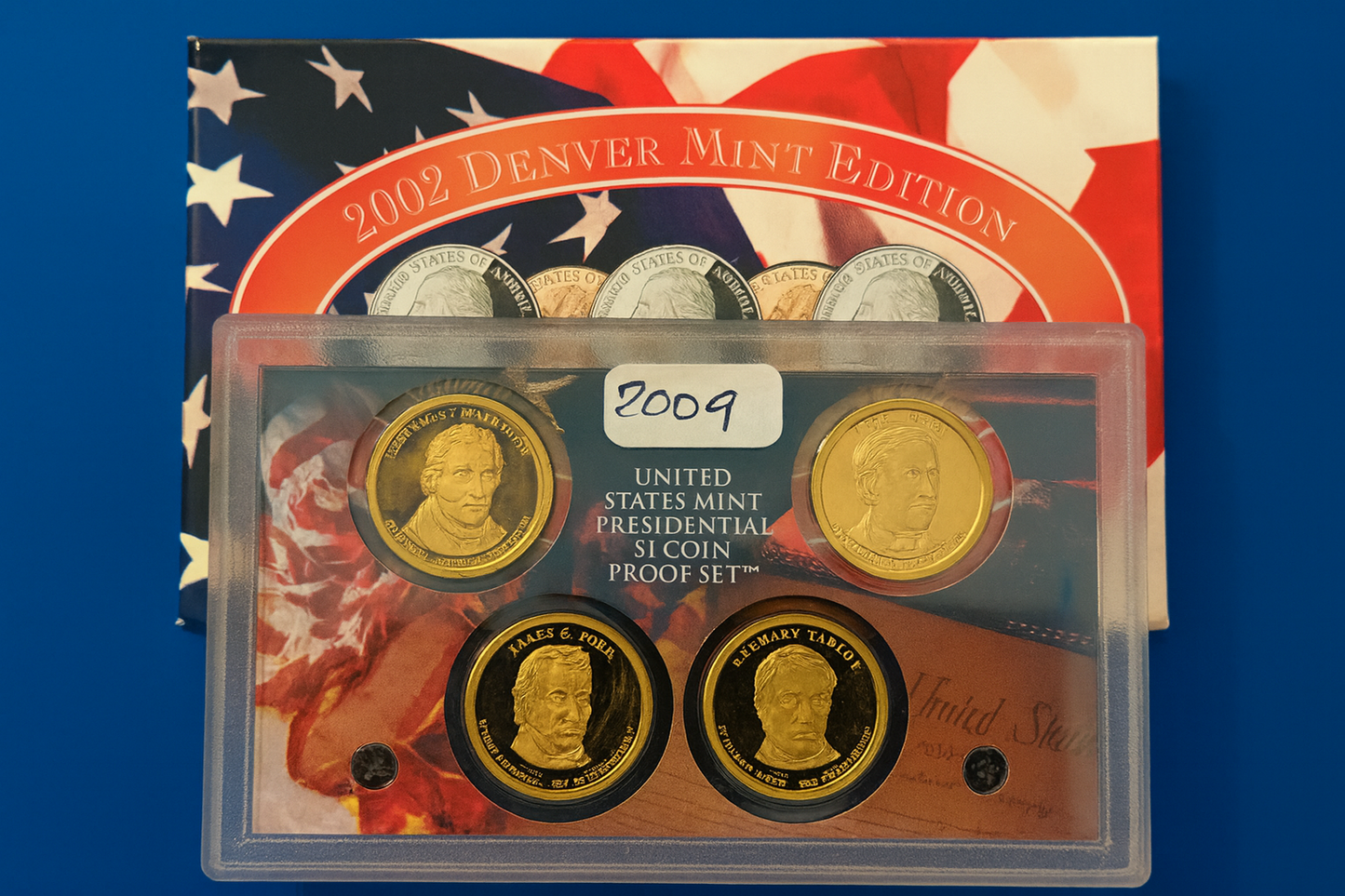 2002 Denver State Quarter Set & Presidential $1 Proof Coins Collection
