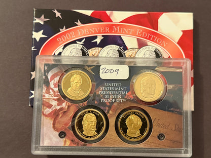 2002 Denver State Quarter Set & Presidential $1 Proof Coins Collection