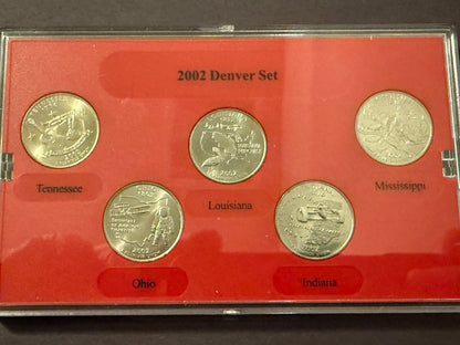 2002 Denver State Quarter Set & Presidential $1 Proof Coins Collection