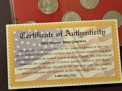 2002 Denver State Quarter Set & Presidential $1 Proof Coins Collection