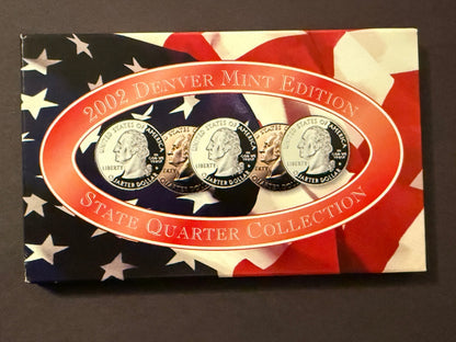 2002 Denver State Quarter Set & Presidential $1 Proof Coins Collection