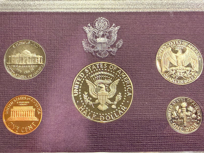1988 US Mint Proof Set 5 Coin Set Original Box COA San Francisco