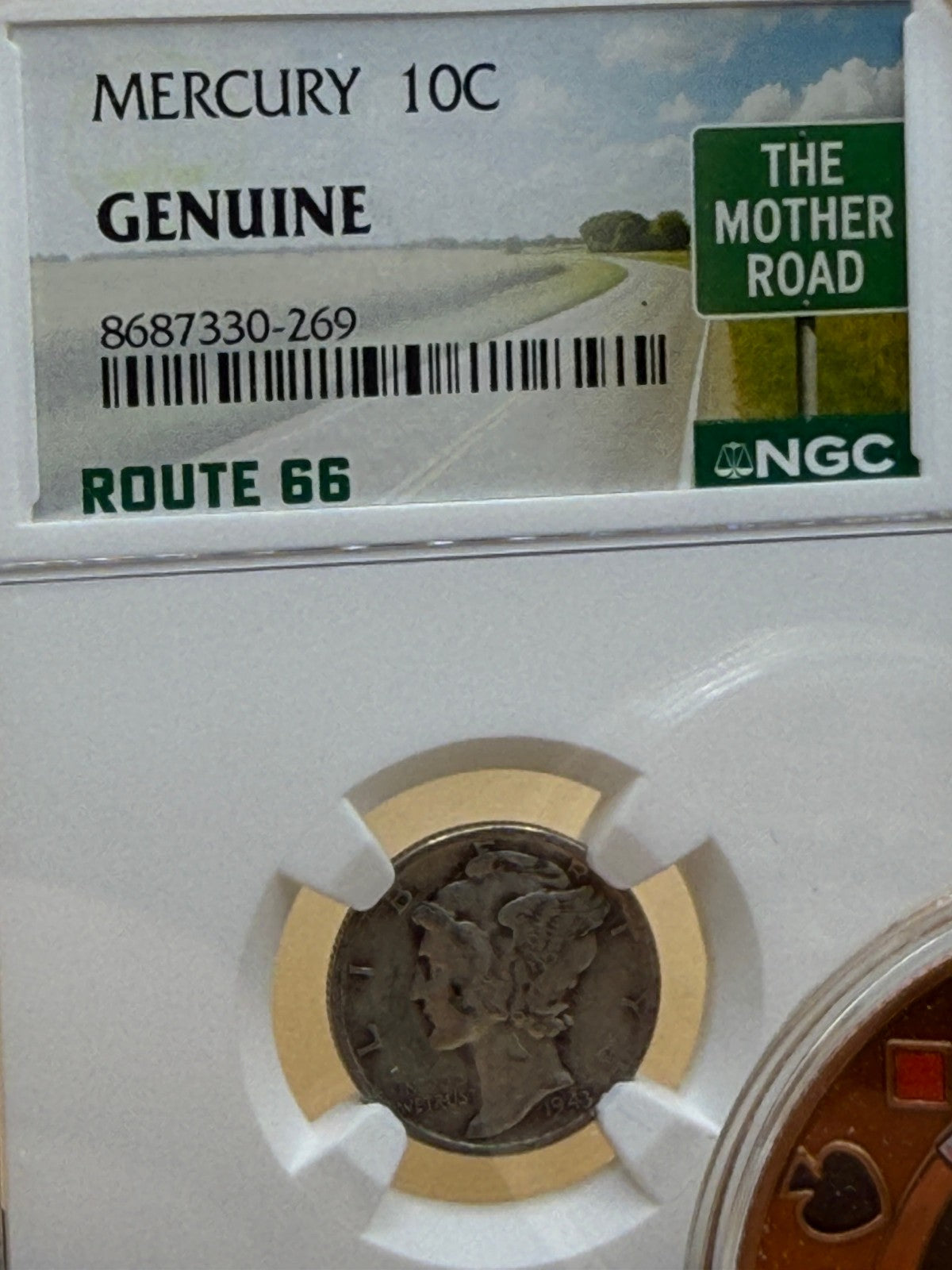 Mercury Dime Silver Coin Set NGC Route 66 Copper Las Vegas Casino Token
