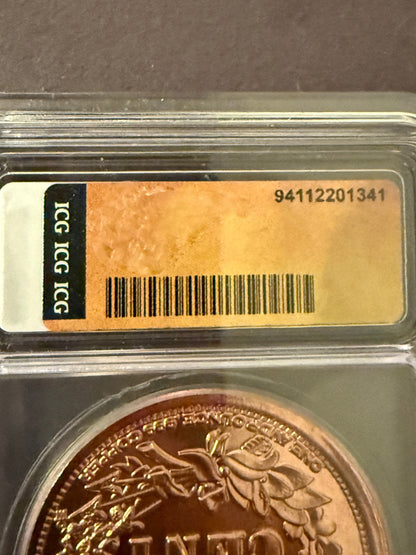 1 oz Copper Round Indian Head Cent Style ICG Brilliant Uncirculated