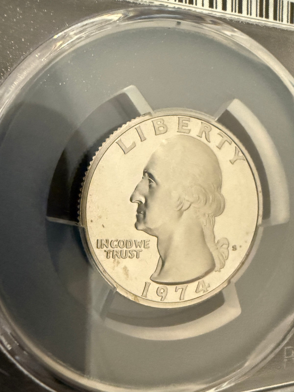 1974-S Washington Quarter PCGS PR69CAM Proof Deep Cameo Clad 25C