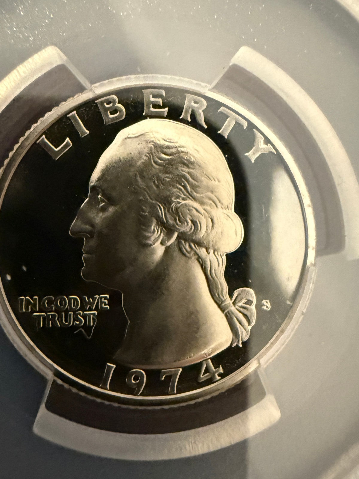 1974-S Washington Quarter PCGS PR69CAM Proof Deep Cameo Clad 25C