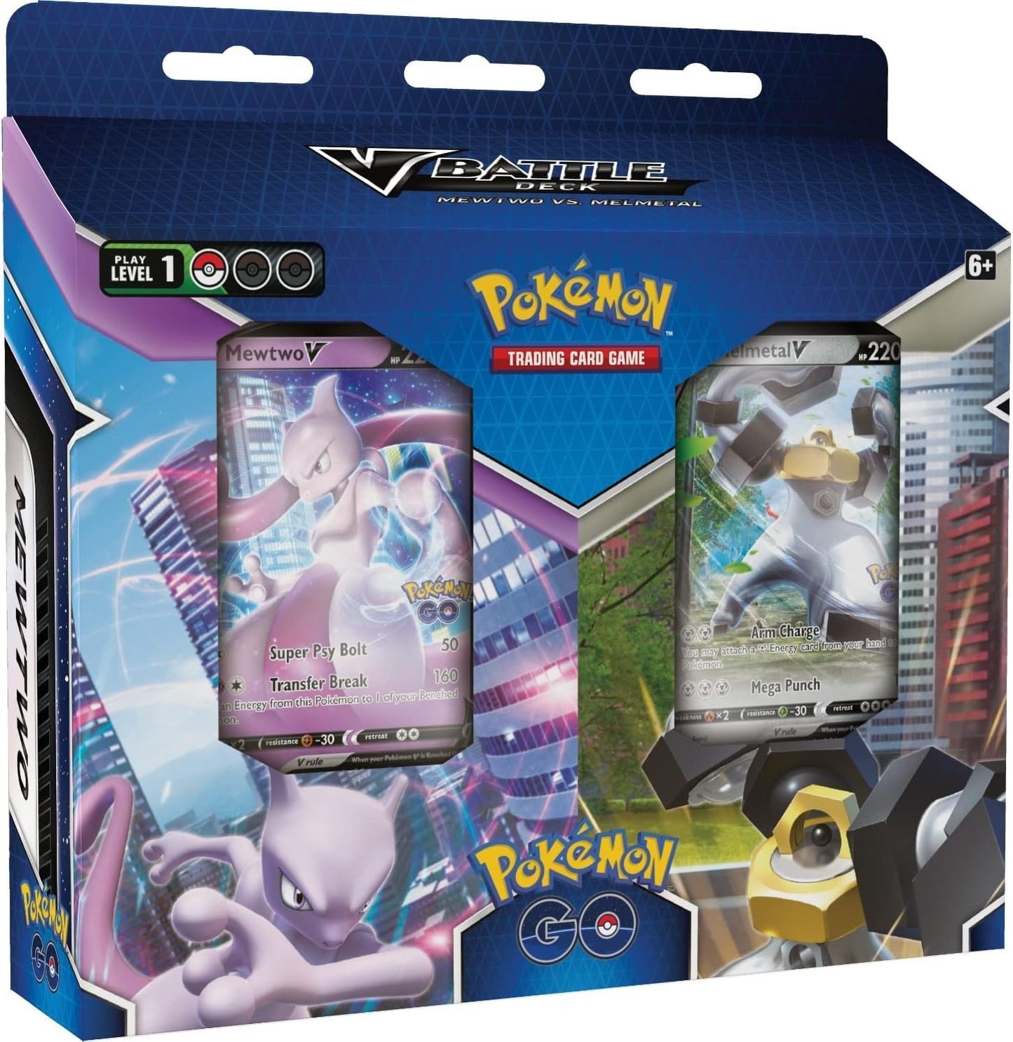 Pokemon GO V Battle Deck Bundle Mewtwo V & Melmetal V Factory Sealed