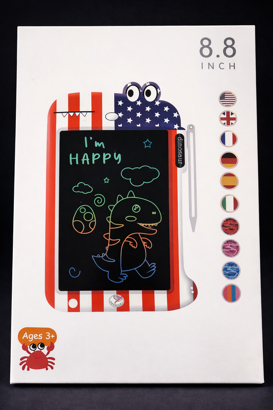 8.8" LCD Writing Tablet for Kids Reusable Drawing Board Toddler Doodle Pad
