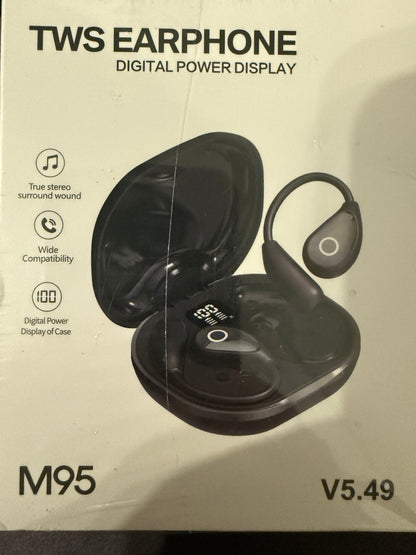 M95 TWS Wireless Bluetooth Earbuds LED Power Display Charging Case Stereo