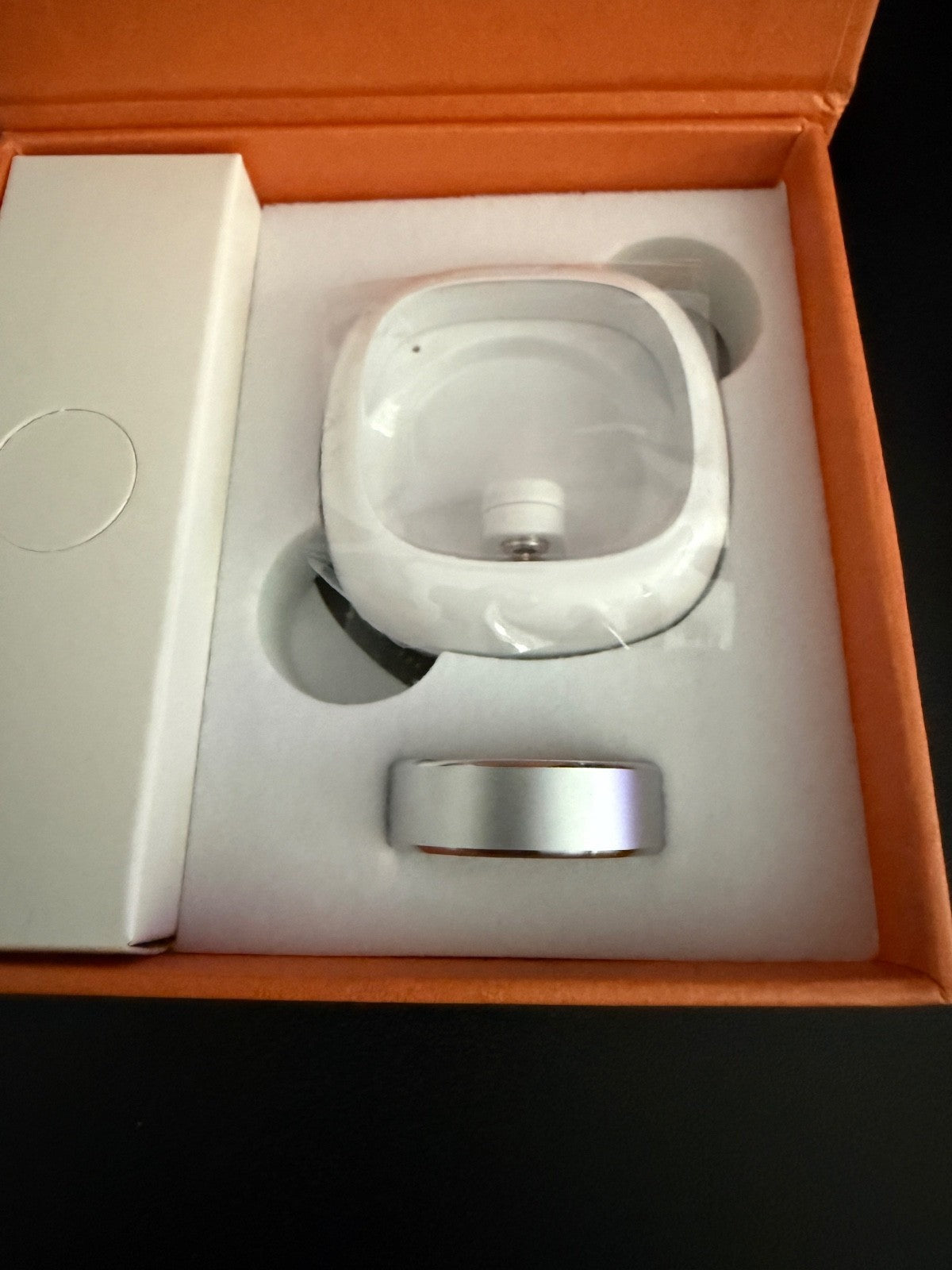 Smart Health Ring Fitness Tracker Silver Size 11 Sleep Heart Rate Monitor