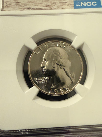 1965 SMS Washington Quarter MS67 NGC Certified Special Mint Set 25C Gem
