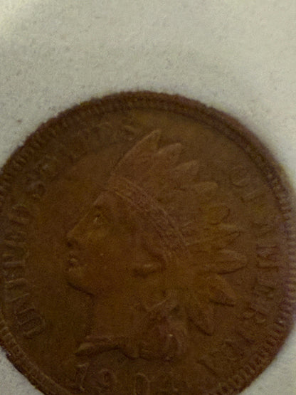 1904 Indian Head Cent HCGS MS67 RB Full Diamonds Rare High Grade Coin